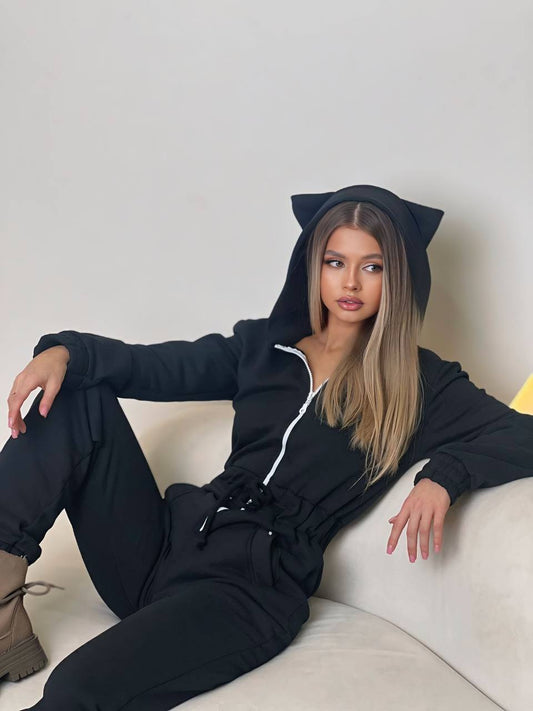 Arianna - Playful Cat-Inspired Hoodie